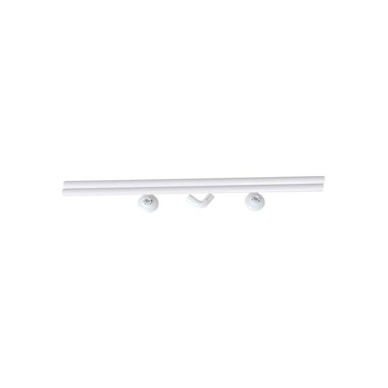

Barra angulo cortina de baño 80x80 blanco