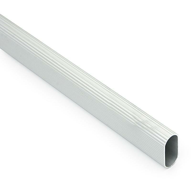 

Tubo stor aluminio ovalado 28-15 3.95m plata mate (caja 4) - Mibricoplus