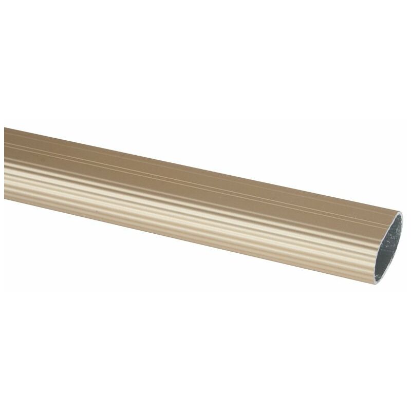 

BARRA ARM.OVAL ALUM. 30x15 2M.LATONADA