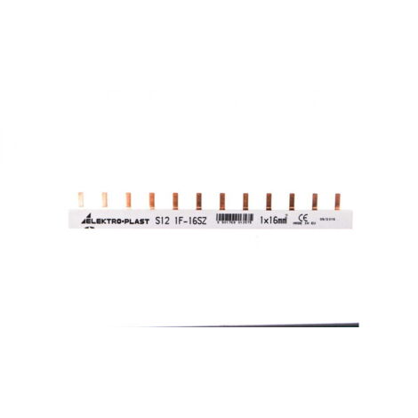 Barra colectora de corriente tipo PIN 1P 16 mm² 100 A 12 pines IZS161F12 45236