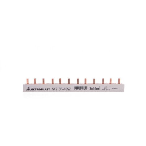 Barra colectora de corriente tipo PIN 3P 16 mm² 100 A 12 pines IZS163F12 45262