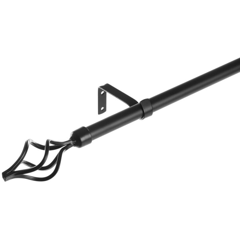 

Barra cortina extensible negra de metal de 120 a 210 cm