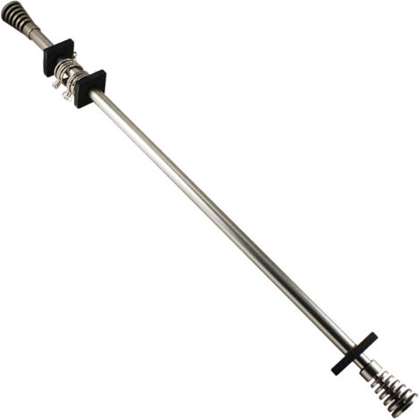 BARRA CORTINA METAL PLATA 70-120 CM
