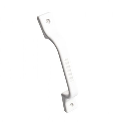 Barra de asistencia para puerta de entrada con mango de plástico de 9,25 pulgadas, color blanco, para vehículos recreativos, autocaravanas, casas rodantes y yates