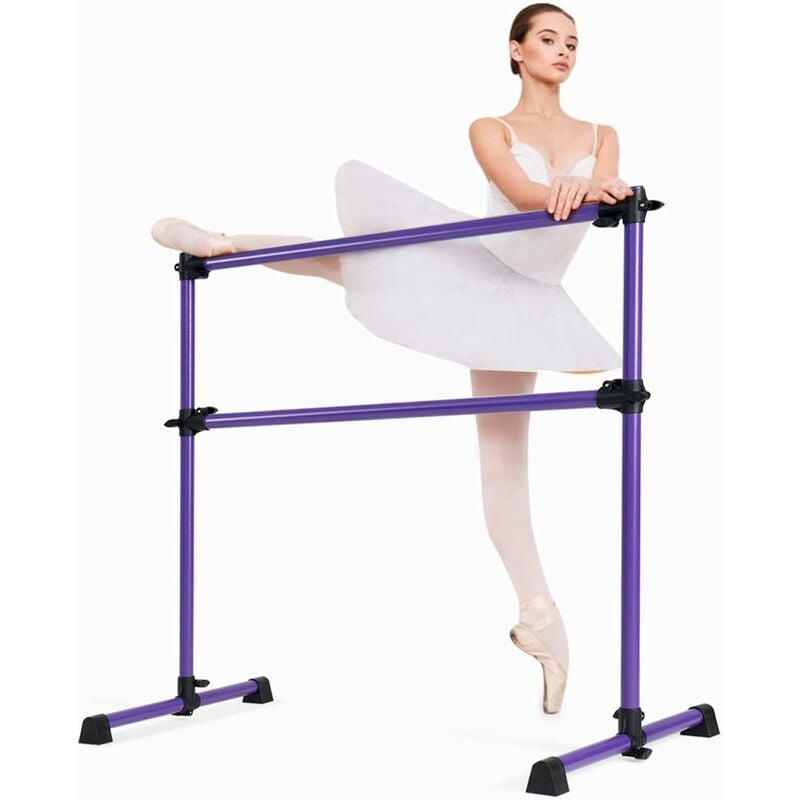 

Barra de Ballet Móvil Altura Regulable 123 x 71 x 119 cm Barra de Estiramiento Desmontable