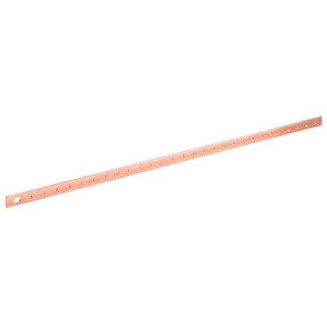 Barra de cobre Hager roscada Sección M6 20X5 1750mm UC833