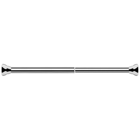 Barra de cortina antideslizante con tensión de resorte, extensible de 20 a 32 pulgadas, sin perforaciones, resistente al óxido, para colgar en ventanas o duchas.
