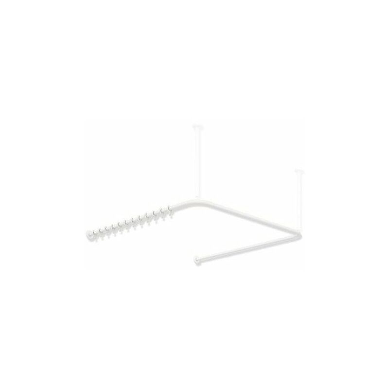 

Barra de cortina blanco mate profundo 1187x1175x1187mm. 34 anillo