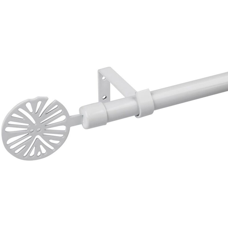 

Barra de cortina extensible blanca de metal de 160 a 300 cm