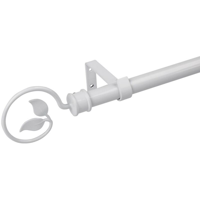 

Barra de cortina extensible de hojas blanca de metal de 160a 300 cm