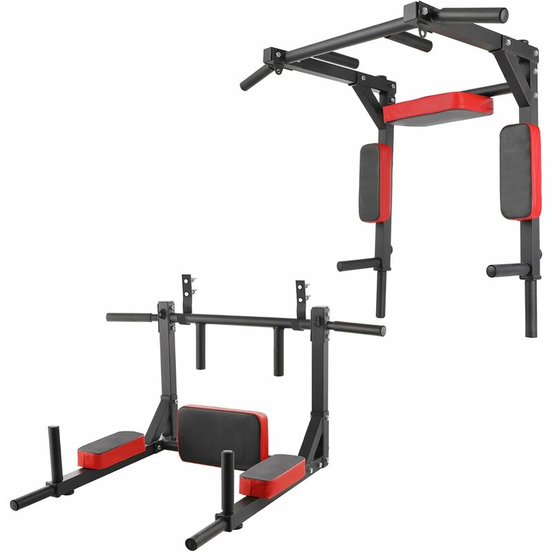 

Barra de dominadas, barras de dominadas de montaje en pared, barra de dominadas multifuncional para gimnasio en casa, estación de inmersión de torre