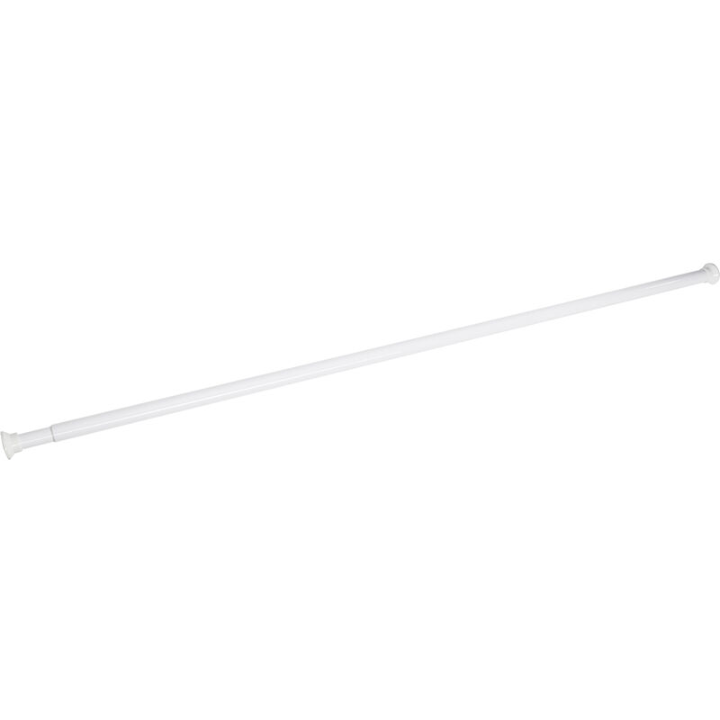 

Barra de ducha 70-125 extensible de acero blanco cortina para mampara bañera