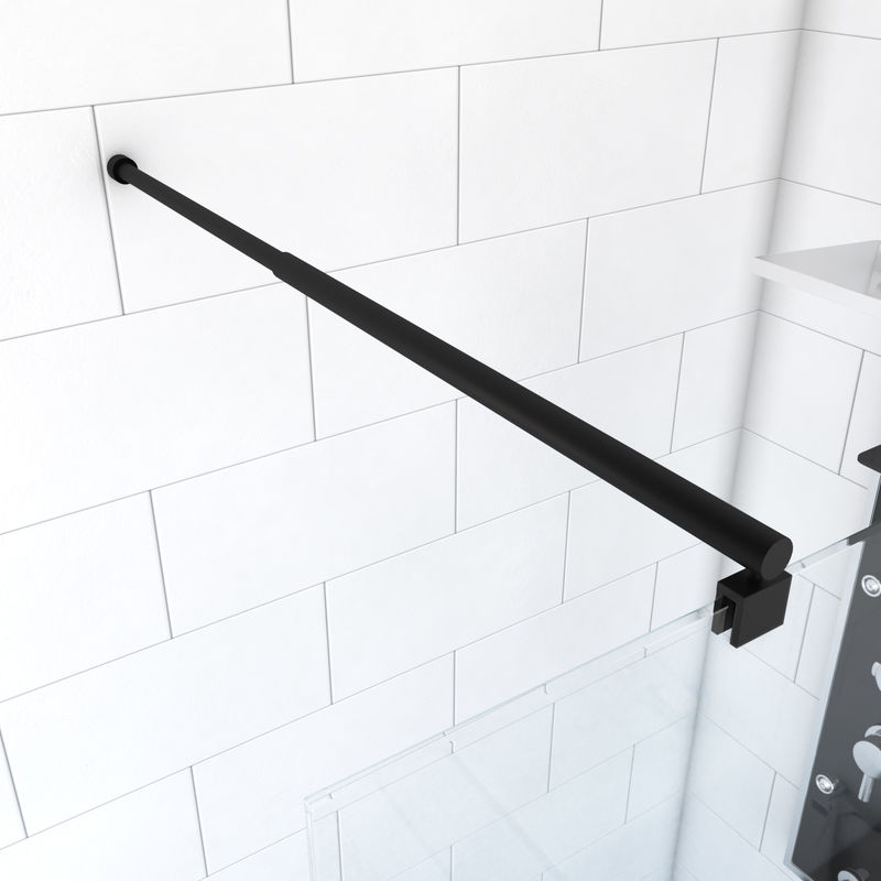 

Barra De Fijaccion Extensible Negro Mate Para Ducha Italiana - Barra Derecha Extensible Negro 70-100Cm Fijaccion A Pared - Freedom 2 Dark Telescopico