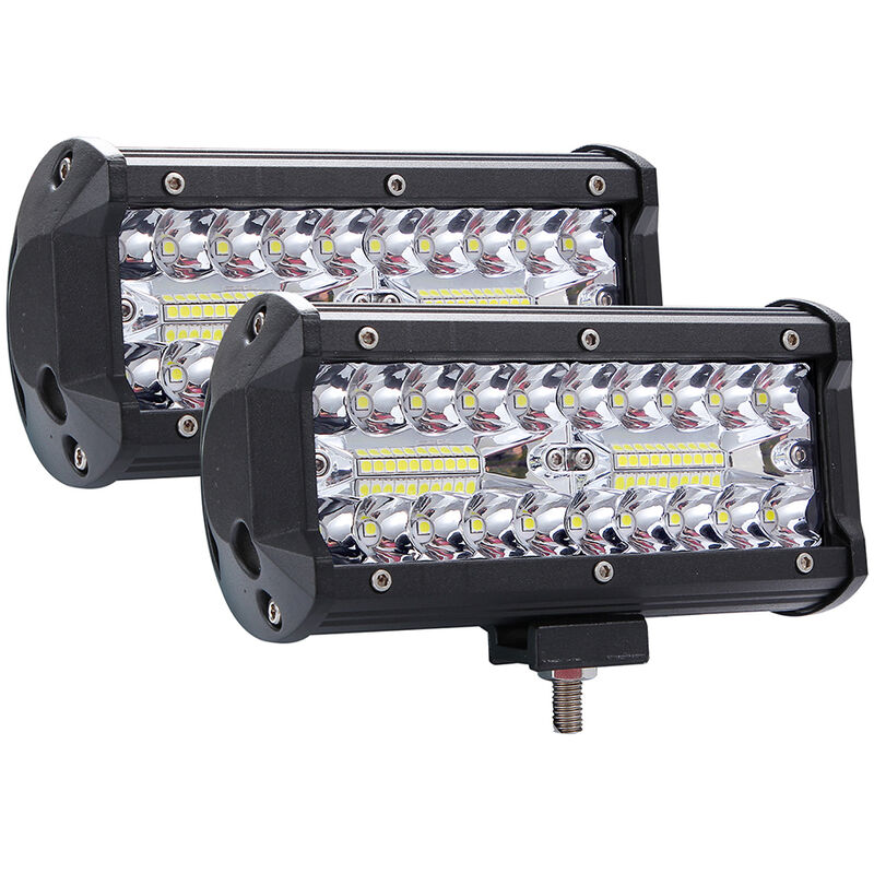 Barra de luces LED de 7 pulgadas, 400 vatios, luces