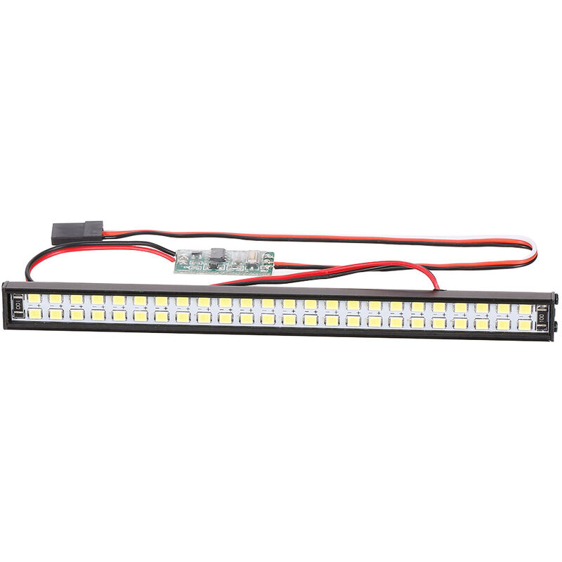

Barra de luces LED RC 147mm / 5.8in Lampara de techo de metal Faro de luz 48LEDs Luz para 1/10 Traxxas TRX-4 Trx-6 D90 HSP Redcat RC 4WD Tamiya Axial