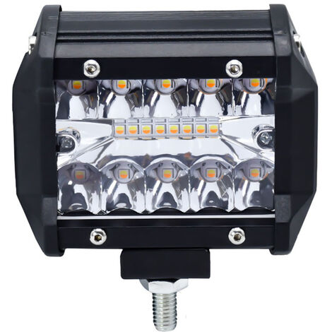 Barra de luz LED de trabajo, LED Flood Spot Combo Fog Lamp, luz de conducción, con 5 modos de luces, para Offroad Camiones Remolques SUVs