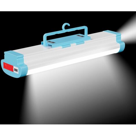 Barra de luz portátil de 8000 lúmenes, luces recargables de 6000 mAh para el hogar, luces de emergencia para cortes de energía en el hogar, barra de luz recargable, luces recargables