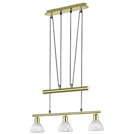 Barra de pesas de 3 luces de suspensión moderna Levisto Brass Trio Lighting