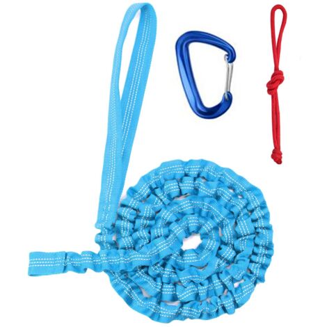 Barra de remolque con cuerda de remolque, correa retráctil de 3 metros con capacidad de carga de 500 lb para bicicletas de montaña para niños
