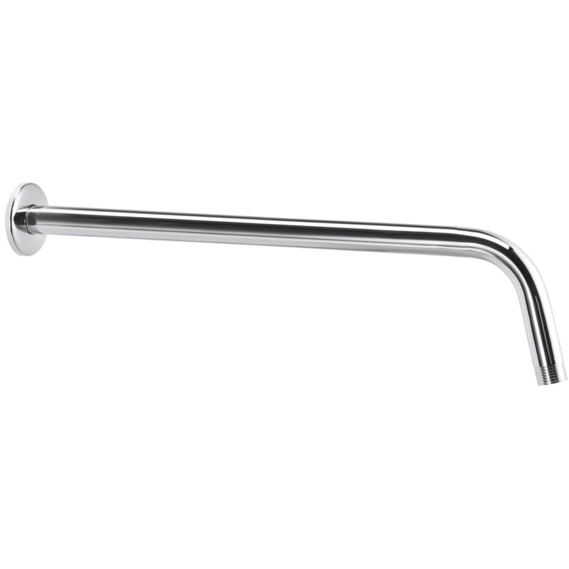

vidaXL Barra de soporte de ducha redonda acero inox 201 plateado 40 cm