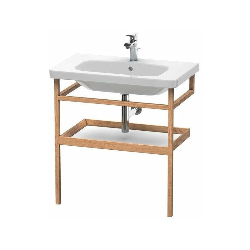 

Barra de toalla DURASTYLE 440x740mm con balda taupe / nogal macizo