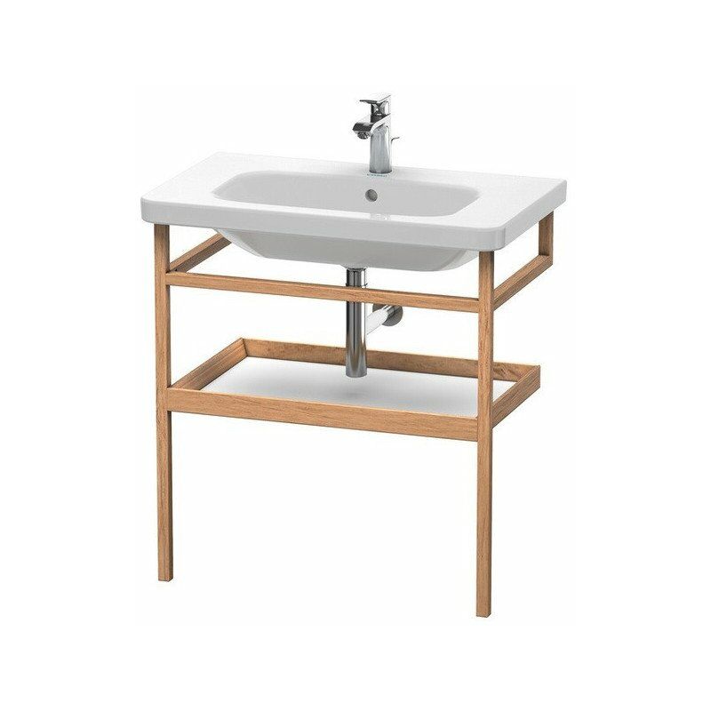 

Barra de toalla DURASTYLE 440x740mm con luz de estante blau mate / nogal macizo