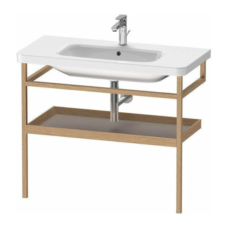

Duravit - Barra de toalla DURASTYLE 440x940mm con balda terra / roble macizo