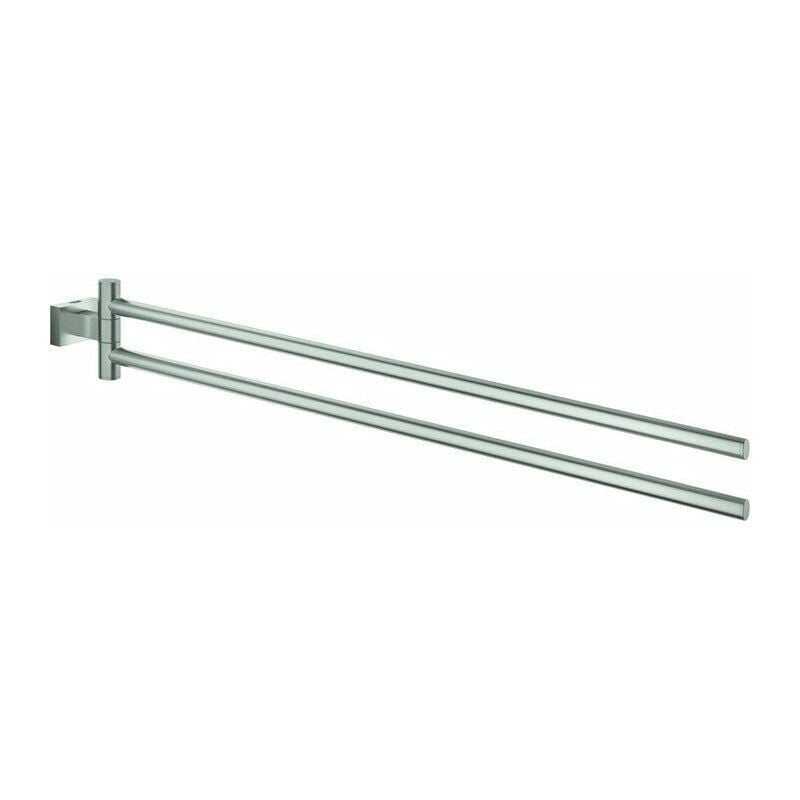 

Barra de toalla GROHE ESSENTIALS CUBE de 439 mm. 2 brazos. acero rígido