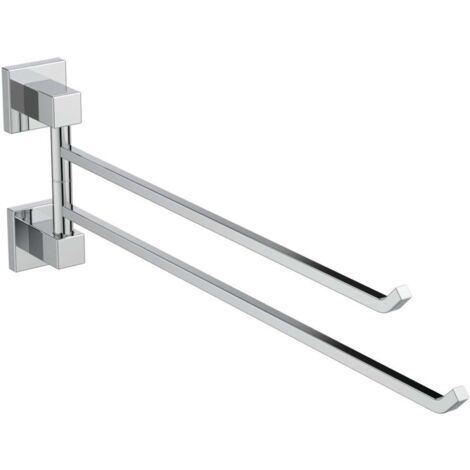 Barra de toalla IOM SQUARE doble cromo IDEAL STANDARD