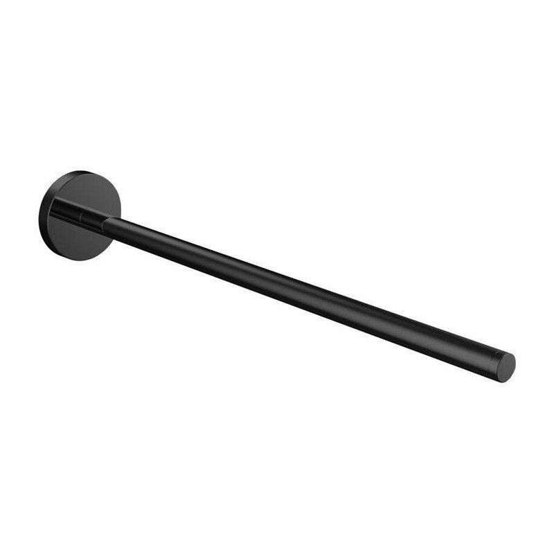 

Toallero ROet 300 mm negro rígido, 1 brazo - Emco