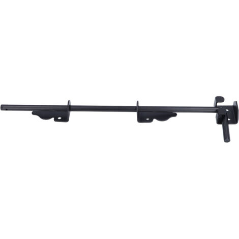 Barra de tope de alta resistencia de 45,7 cm (18 pulgadas) para puertas y portones, resistente a la intemperie, con bloqueo de suelo para cercas de madera, puertas y portones de metal.