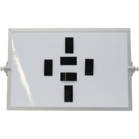 Barra dei simboli magnetica 2x4 cm nero