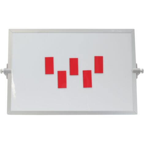 Barra dei simboli magnetica 2x4 cm rosso