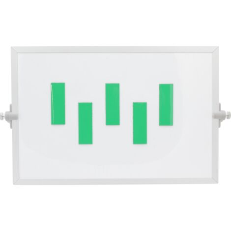 Barra dei simboli magnetica 2x6 cm verde
