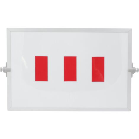 Barra dei simboli magnetica 3x6 cm rosso