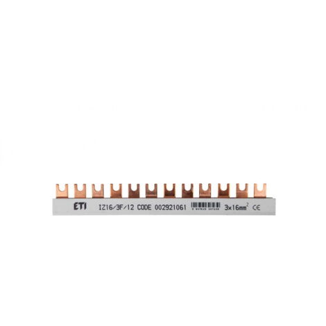 Barra di collegamento a forcella 3P 100A 16mm2 (12 moduli) IZ16/3F/12 002921061