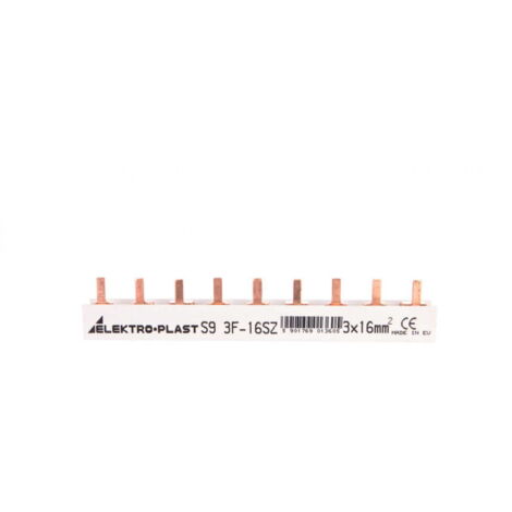 Barra di distribuzione di corrente tipo PIN 3P 16mm2 100A 9 pin IZS16/3F/9 45.249