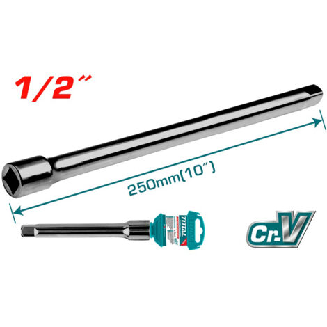 BARRA DI ESTENSIONE PROLUNGA DA 1/2" LUNGHEZZA 250mm TOTAL