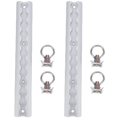 Barra di fissaggio a L in alluminio, spessore 304 mm, con 4 anelli rotondi, per moto, quad, moto da fuoristrada e pickup (argento).