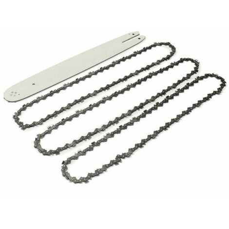 Barra di guida da 16'' + 3 catene per motosega per STIHL 009 012 021 E180 MS180 MS190 MS250 HT70 Cisea