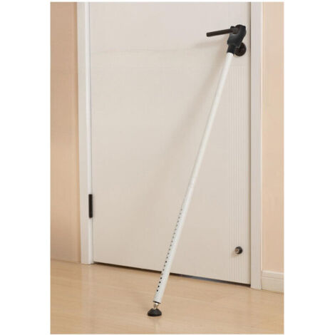 Barra di sicurezza bianca per porta scorrevole, fermaporta, fermaporta, 76-132 cm