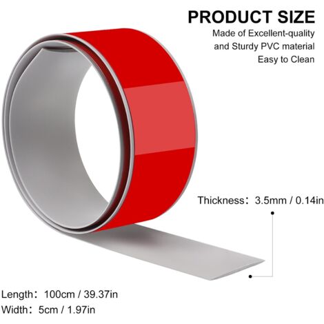 Barra di soglia adesiva da 100 cm, soglia per porta adesiva in PVC flessibile, barre di transizione per soglia per cucina/soggiorno, profilo di transizione per unire giunti di pavimento/piastrelle/lam