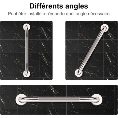 Barra di sostegno per bagno, barra doccia antiscivolo in acciaio inox, barra doccia, barra di sostegno per vasca da bagno (adatta ad anziani/disabili/bambini), barra di sicurezza per l'equilibrio, 30 
