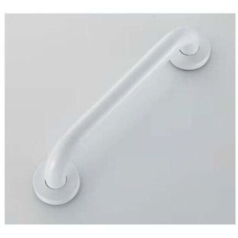 Barra di sostegno per doccia bianca da 400 mm, maniglia di sicurezza per doccia, barra di sostegno per WC per disabili, barra di supporto per WC, barra di sostegno per doccia e WC TRIMEC