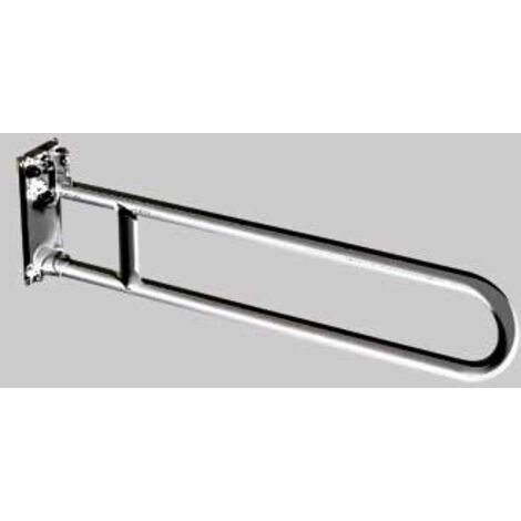 BARRA DI SOSTEGNO RIBALTABILE ACCIAIO INOX SATINATO - cm 80