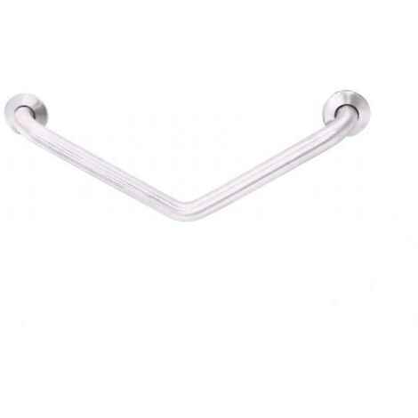 Barra diagonale coprimano bagno doccia disabili inox bianco nofer 15068.w