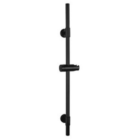 Barra ducha acero inox negro basic 66 cm wenko