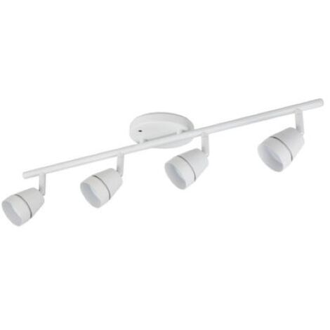 BARRA FARETTI 4 SPOT LED Jedi iDual Ivory 24W + telecomando bianco
