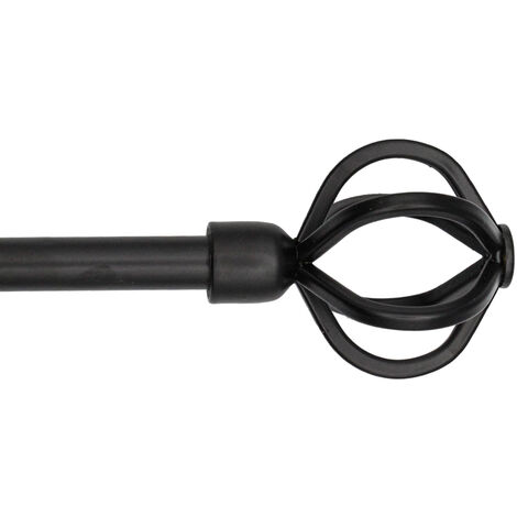 BARRA FORJA EXTENSIBLE 180-310 MUNDI NEGRO