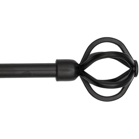 BARRA FORJA EXTENSIBLE 75/120 MUNDI NEGRA